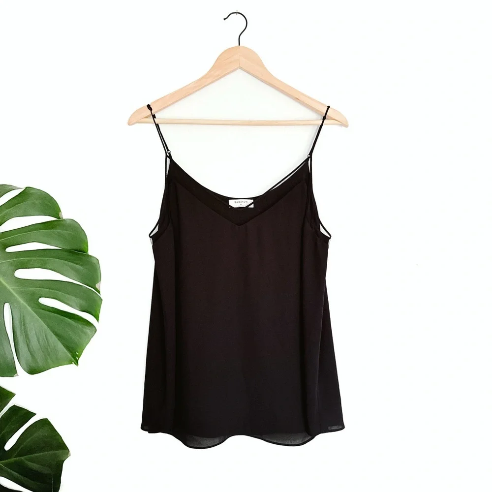 Aritzia Babaton Galen Mesh Camisole Tank Black - Size XS - Picture 1 of 10